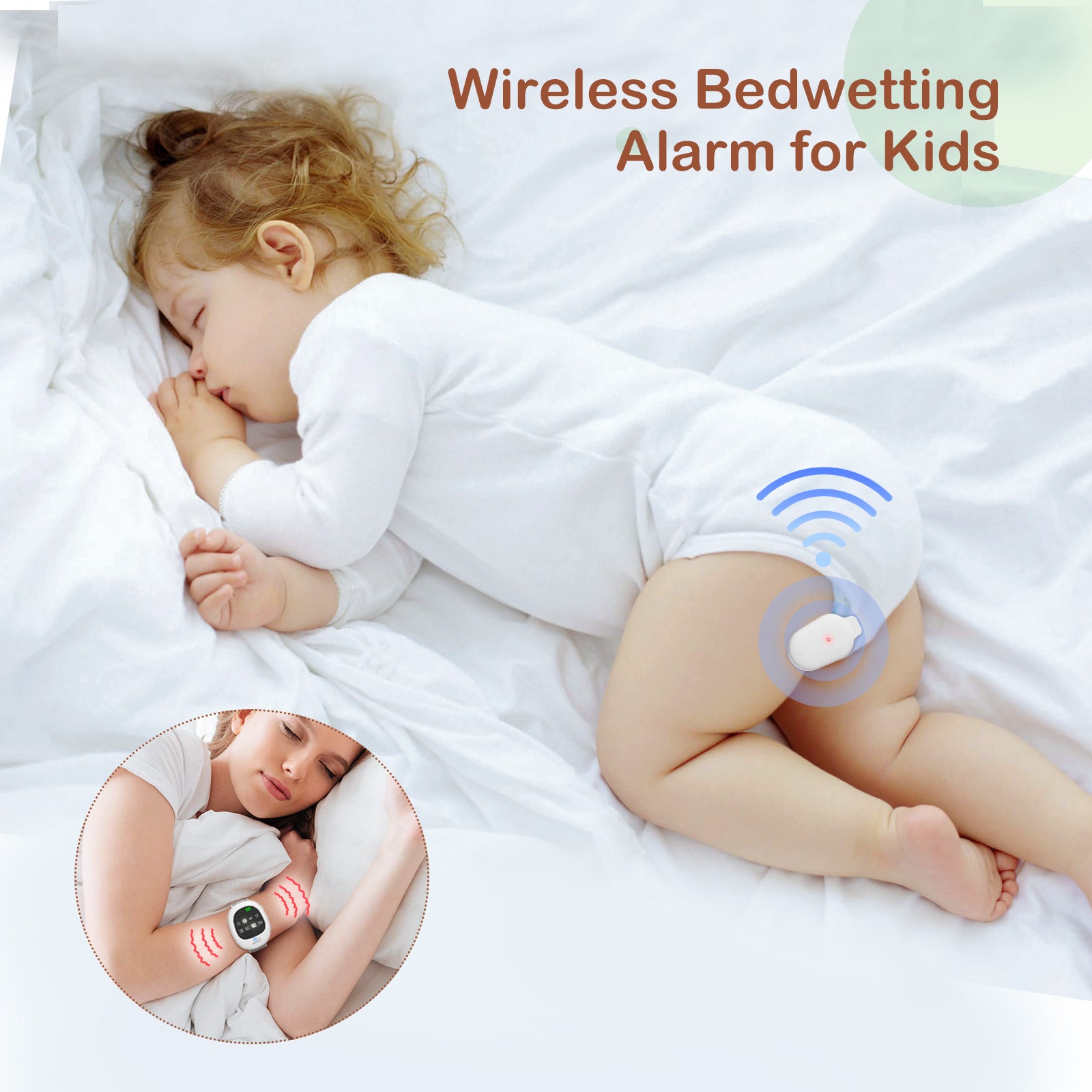 Amazon.com: Fockety Bedwetting Alarm with Timer, Wireless Bedwetting Alarm  and Potty Watch, USB Potty Training Watch with Music and Vibration, Bed  Wetting Alarm for Kid Elder Adult : Health & Household